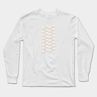 Adorable Polar Bear Pattern (on white) Long Sleeve T-Shirt